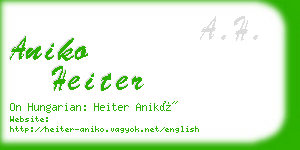 aniko heiter business card